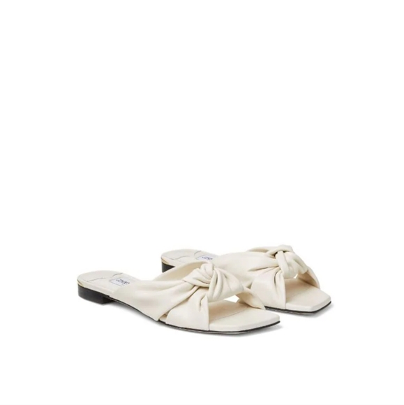 NEW Jimmy Choo Avenue Leather Sandals - Picture 2 of 10